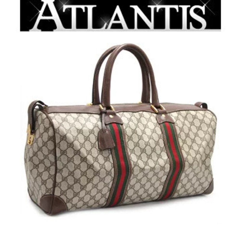 Gucci Boston Bag Sherry Leather Brown
